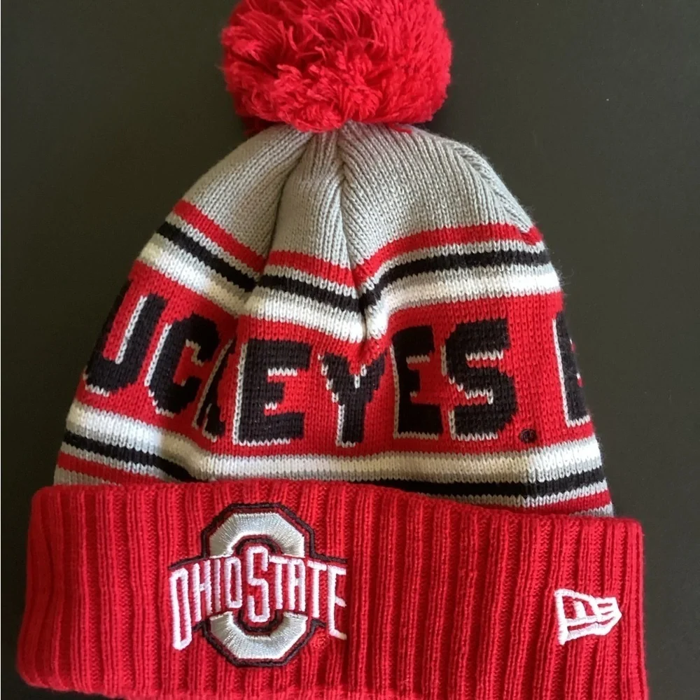 New Era Ohio State Buckeyes Pom Pom hat/ O/S
